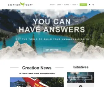 Creationtoday.org(Our passion at Creation Today) Screenshot