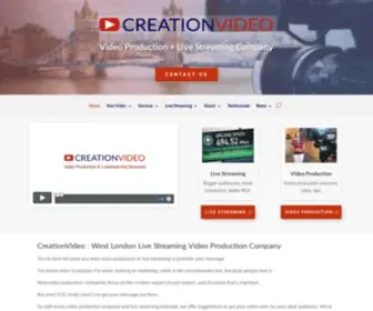 Creationvideo.co.uk(Live Streaming Company) Screenshot