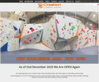 Creationwall.co.uk(Creation Climbing Centre) Screenshot