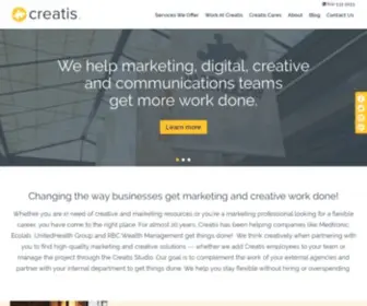 Creatis.com(Creative Staffing and Studio Solutions In The Twin Cities) Screenshot