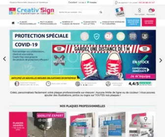 Creativ-Sign.com(Plaque professionnelle sur) Screenshot