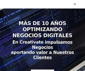 Creativate.es(Somos Creativate) Screenshot