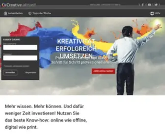 Creative-Aktuell.de(Photoshop, InDesign und Illustrator professionell erlernen) Screenshot