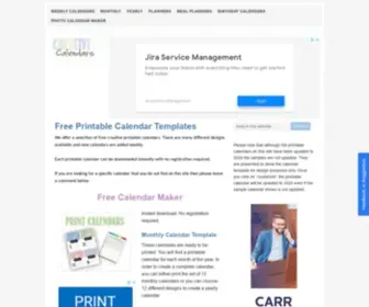 Creative-Calendars.com(Free Printable Calendar Templates) Screenshot