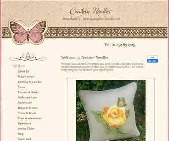 Creative-Needles.co.uk(Haberdashery Sewing Supplies Needlecraft) Screenshot