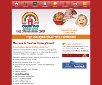 Creative-Nursery.com(North Brunswick Child Care) Screenshot