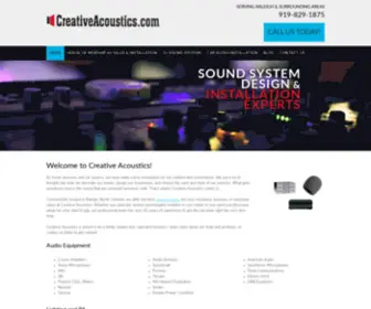 Creativeacoustics.com(Creative Acoustics) Screenshot