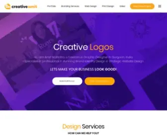 Creativeamit.com(Freelance Graphic Designer) Screenshot
