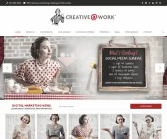 Creativeatwork.ca(Oakville Branding and Design Services Agency) Screenshot