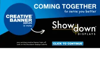 Creativebanner.com(Creative Banner Displays) Screenshot
