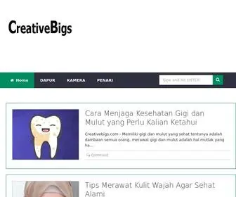 Creativebigs.com(Adalah media blog) Screenshot