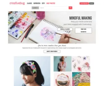 Creativebug.com(Craft Classes & Workshops) Screenshot