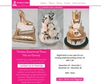 Creativecakes.com(Creative Cakes) Screenshot