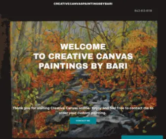 Creativecanvaspaintingsbybari.com(Paintings for Sale) Screenshot