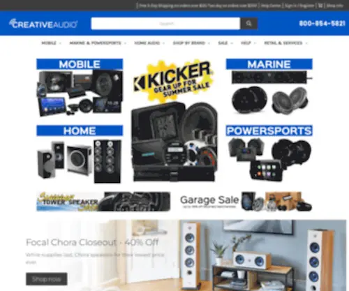 Creativecaraudio.net(Creative Audio) Screenshot