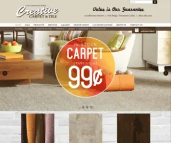 Creativecarpetandtile.com(Creative Carpet & Tile) Screenshot