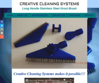 Creativecleaningsystems.com(Grout brush) Screenshot