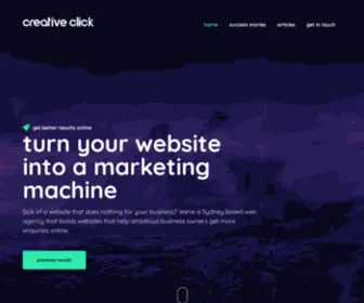 Creativeclick.com.au(Grow Your Business With A Better Website) Screenshot