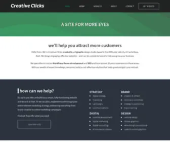 Creativeclicks.co.uk(Creative Website Design Marketing SEO Company Canterbury Kent) Screenshot