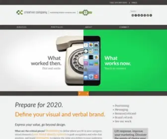 Creativeco.com(Rebrand, brand refresh and brand messaging) Screenshot