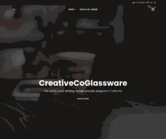 Creativecoglassware.com(CoCreativeco) Screenshot