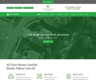 Creativecomfortsolutions.com(AC Maintenance Haverford) Screenshot