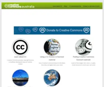 Creativecommons.org.au(Creative Commons Australia) Screenshot