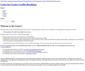 Creativeconflictresolution.org(Creativeconflictresolution) Screenshot