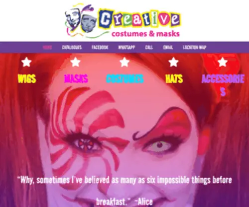 Creativecostumes.co.za(Fancy Dress) Screenshot