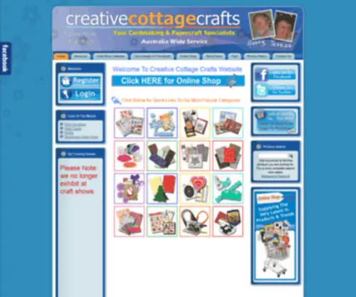 Creativecrafts.com.au(The Creative Cottage Crafts Website) Screenshot