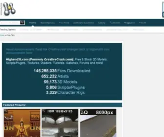 Creativecrash.com(High Quality 3D Models) Screenshot