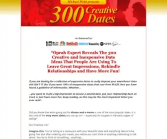 Creativedateideas.com(Creative Date Ideas for Singles and Couples (official site)) Screenshot