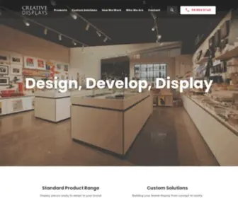 Creativedisplays.co.nz(Display Cases) Screenshot