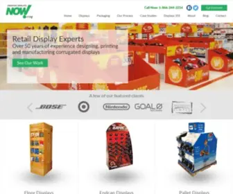 Creativedisplaysnow.com(Custom Retail POP Display Company) Screenshot
