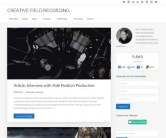 Creativefieldrecording.com(Creative Field Recording) Screenshot