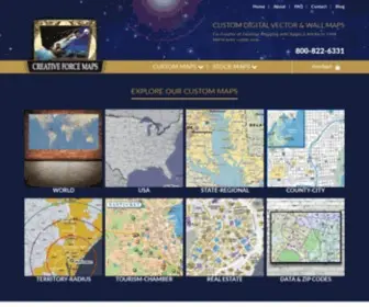 Creativeforce.com(Custom Vector & Wall Maps) Screenshot