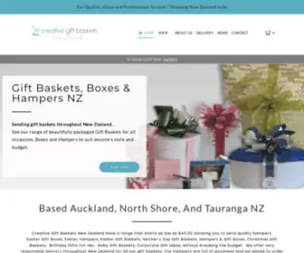 Creativegiftbaskets.co.nz(Gift Baskets Auckland) Screenshot