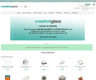 Creativeglassshop.co.uk(Creative Glass UK) Screenshot