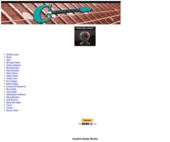 Creativeguitarstudio.com(Creative Guitar Studio) Screenshot