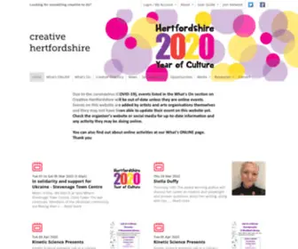 Creativehertfordshire.com(Creative Hertfordshire) Screenshot