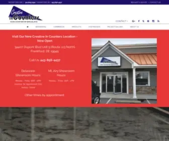 Creativeincounters.com(Countertops Maryland) Screenshot