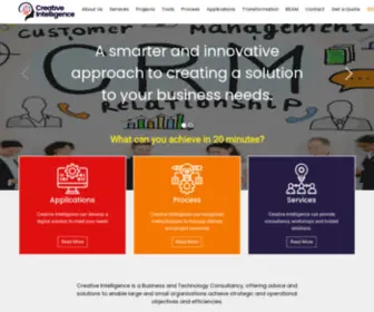 Creativeintelligenceuk.com(Creative Intelligence) Screenshot