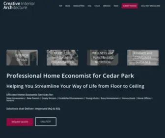 Creativeinteriorarchitecture.com(Professional Home Economist for Cedar Park in Texas) Screenshot