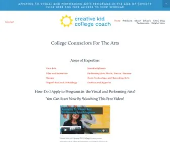 Creativekcc.com(Creative Kid College Coach) Screenshot