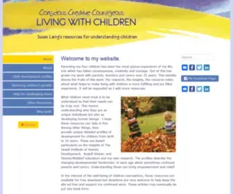 Creativelivingwithchildren.com(Susan Laing's resources on children) Screenshot