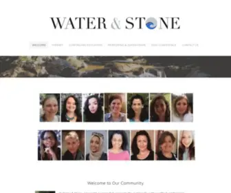 Creativelyhealing.com(Water & Stone) Screenshot