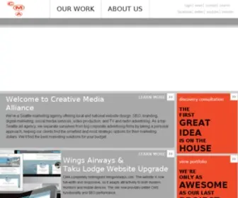 Creativemediaalliance.com(CMA is an integrated marketing agency delivering strategies and success. We have full) Screenshot