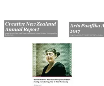 Creativenz.govt.nz(Creative New Zealand) Screenshot