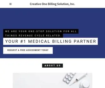 Creativeonebilling.com(Creative One Billing Solutions Incorporated) Screenshot