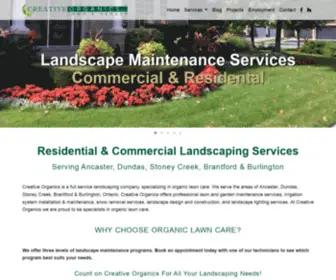 Creativeorganics.com(Landscape Design) Screenshot